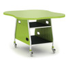 Paragon INVENTHPLCLOV36 Fixed Height Maker Invent Table with Clover High Pressure Laminate Top 