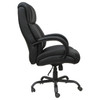Big & Tall High Back Chair with Black Base - Office Source 11667LBK - Side View