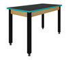 Black / Aqua / Black / Glides
PerpetuLab Fixed Height High Pressure Laminate Steel Leg Table with Plain Apron
Diversified 