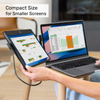Luxor STTL12BL SideTrak Swivel 12.5-inch Attachable Monitor