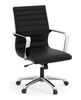 Tre Lite Collection Executive Mid Back Chair with Chrome Frame - Office Source 60821A