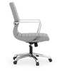 Tre Lite Collection Executive Mid Back Chair with Chrome Frame - Office Source 60821A