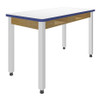 White / Navy / Oak / White / Glides
PerpetuLab Steel Leg Science Table with Compartments – High Pressure Laminate
Diversified C916LEYKW30N
