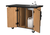 Mobile Science Cabinet with External Drawers, Shelves, and Pegboard - NPS MSC03