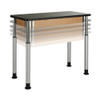 Uplift! Phenolic Hybrid Table with Wood Apron - Diversified P8004