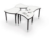 Hierarchy Shapes Desk with Porcelain Steel Top - MooreCo