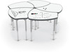 Hierarchy Shapes Desk with Porcelain Steel Top - MooreCo - Sold Individually - Props Not Included