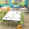 Hierarchy Creator Rectangle Table with Porcelain Steel Top - MooreCo 7052 - Sold Individually - Props Not Included