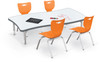 Hierarchy Creator Rectangle Table with Porcelain Steel Top - MooreCo 7052 - Props Not Included