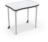 Hierarchy Rectangle Creator Desk with Porcelain Steel Top - MooreCo