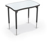 Hierarchy Rectangle Creator Desk with Porcelain Steel Top - MooreCo