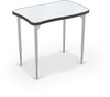Hierarchy Rectangle Creator Desk with Porcelain Steel Top - MooreCo