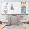 Framed Magnetic Glass Dry Erase Markerboard - MooreCo 1480X