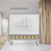 D.O.C Dual Sided Porcelain Steel Whiteboard and Natural Cork Partition - MooreCo 661AX-DC 