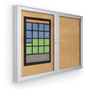 Indoor Enclosed Bulletin Board Cabinet -MooreCo 94PSX-I