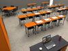 Environmental of WB Manufacturing ELO Plymouth Desk ELO7364-EJA
**Optional Casters and Book Box Sold Separately**