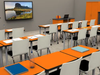 Environmental of WB Manufacturing ELO Plymouth Desk ELO7364-EJA
**Optional Casters and Book Box Sold Separately**