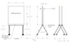 Ghent RM36SAWHN ROAM Mobile Whiteboard