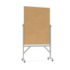 Ghent Reversible Aluminum Frame Cork Bulletin Board - ARKK43