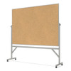 Ghent Reversible Aluminum Frame Cork Bulletin and Non-Magnetic Whiteboard - ARMK46