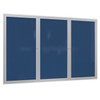 Ghent Enclosed Aluminum Frame Fabric Bulletin Board