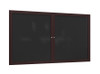 Bronze Aluminum Frame Enclosed Fabric Bulletin Board - Ghent PB_F