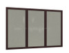Bronze Aluminum Frame Enclosed Fabric Bulletin Board - Ghent PB_F