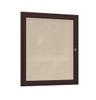 Bronze Aluminum Frame Enclosed Fabric Bulletin Board - Ghent PB_F
