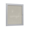 Ghent PA-VX Indoor-Outdoor Enclosed Vinyl Bulletin Board with Satin Aluminum Frame