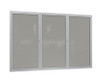 Indoor-Outdoor Enclosed Vinyl Bulletin Board with Satin Aluminum Frame - Ghent PA_VX
