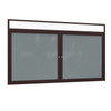 Indoor-Outdoor Enclosed Aluminum Headliner Frame Vinyl Bulletin Board