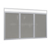 Indoor-Outdoor Enclosed Aluminum Headliner Frame Vinyl Bulletin Board