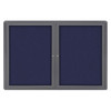 Ghent Ovation Enclosed Fabric Bulletin Board