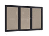 Ghent Ovation Enclosed Fabric Bulletin Board