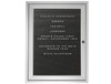 Outdoor Enclosed Vinyl Letterboard with Satin Aluminum Frame - Ghent PA_BX