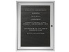 Ghent Indoor-Outdoor Enclosed Aluminum Frame Vinyl Letterboard