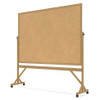 Ghent Reversible Wood Frame Cork Bulletin and Non-Magnetic Whiteboard - WRMK46
