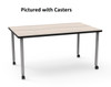 ELO Rectangle Table - WB Manufacturing (WITH CASTERS)