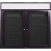 Ghent Enclosed Aluminum Headliner Frame Flannel Letterboard
