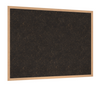 Ghent Wood Frame Traditional Cork Bulletin Board - Chocolate Cork
