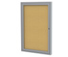 Ghent Enclosed Aluminum Frame Cork Bulletin Board