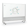 D.O.C Dual Sided Porcelain Steel Whiteboard and Decorative Laminate Partition - MooreCo 661AX-DT
