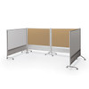 D.O.C Dual Sided Dura-Rite Whiteboard and Natural Cork Partition - MooreCo 661AX-HC
