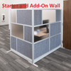 Modular Room Divider Wall System Add On Wall - Luxor MWXFCG