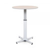 Pneumatic Adjustable Round Pedestal Table - Luxor LX-PNADJ-ROUND