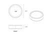 Tenjam RSIDETABLE Session Series Ripple Side Table
