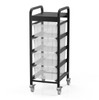 Four Bin Lug Cart - Luxor UCWS002