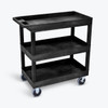  Heavy Duty Tub Cart Three Shelves - Luxor EC111HD