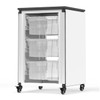 Modular Classroom Storage Cabinet Single Module with 3 Large Bins - Luxor MBS-STR-11-3L