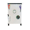 Modular Classroom Storage Cabinet Two Side by Side Modules with 12 Small Bins - Luxor MBS-STR-21-12S